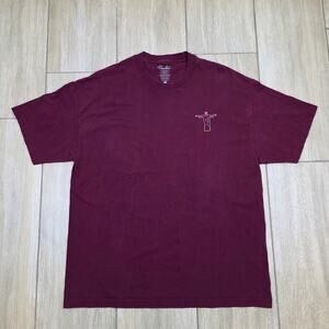 Primitive Skateboards Neon Jesus Graphic T Shirt Mens XL Burgundy Streetwear Tee